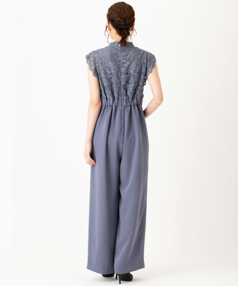 Aimer エメ ラッフルスリーブオールインワン その他 x ブルー系 | 結婚