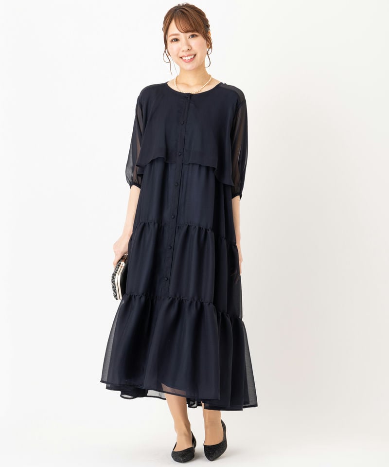 DIANA ダイアナ グリッターチュールフラットシューズ ブラック系