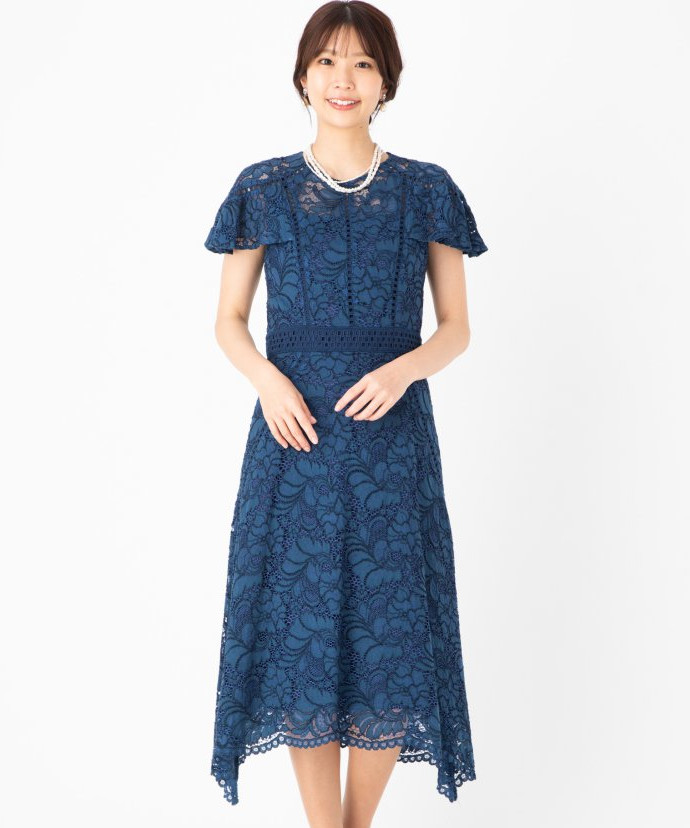 GRACE CONTINENTAL グレースコンチネンタル パッチワークレースドレス