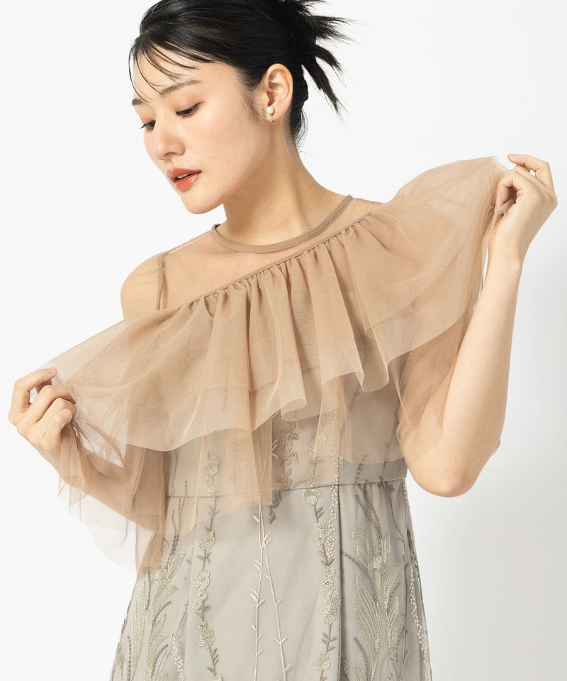 Dorry Doll ドリードール バルーンチュールレイヤードドレス その他 x