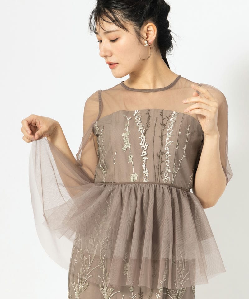 Dorry Doll ドリードール バルーンチュールレイヤードドレス その他 x