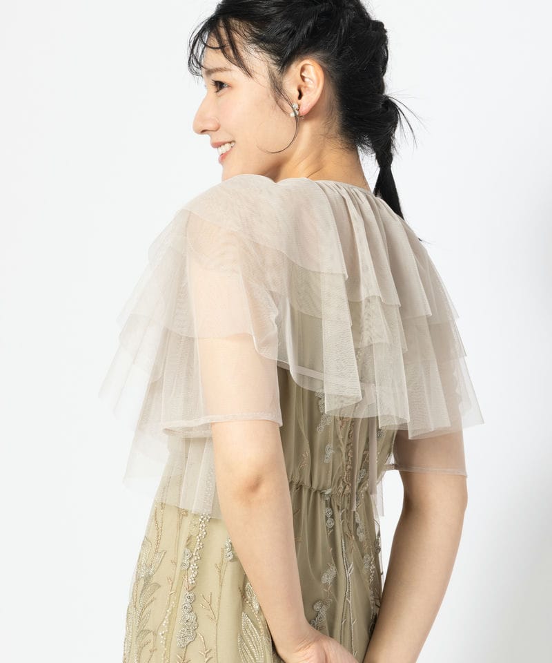 [ Dorry Doll ］バルーンチュールレイヤードドレス ✳︎ バルーンチュールレイヤードドレス（ドレス）｜Dorry Doll（ドリー