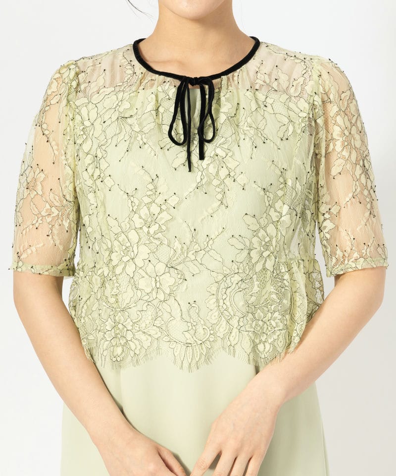 CELFORD セルフォード レースブラウスセットマーメイドドレス グリーン