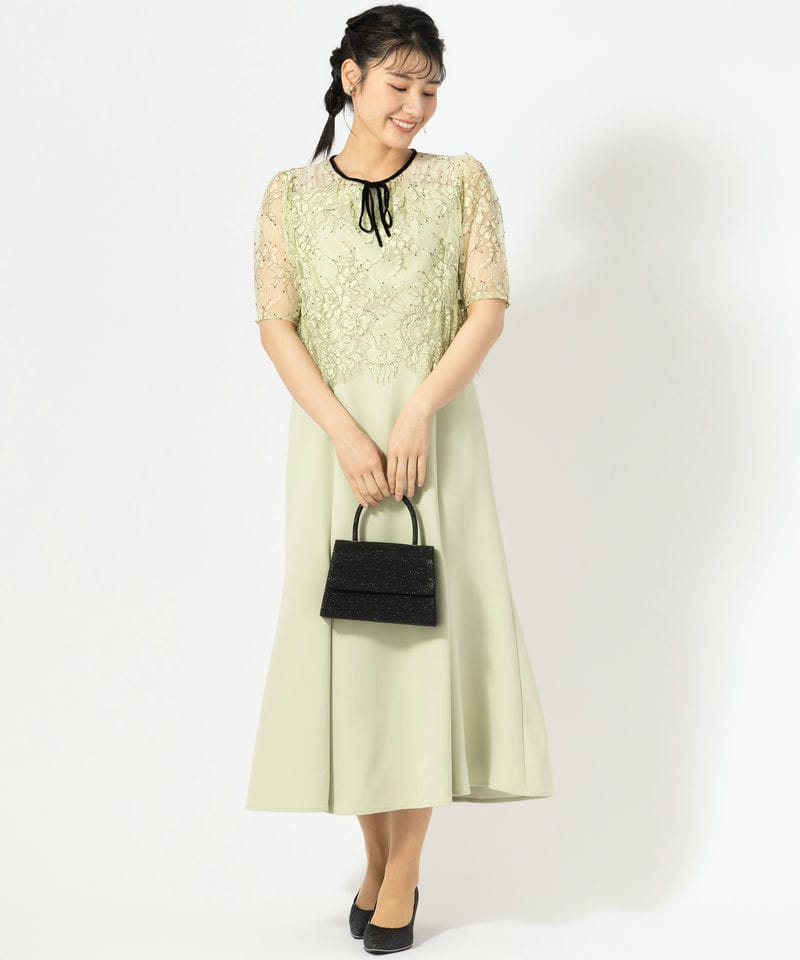 CELFORD セルフォード レースブラウスセットマーメイドドレス グリーン