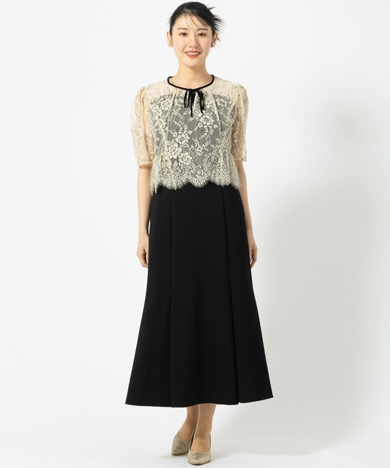 CELFORD セルフォード レースブラウスセットマーメイドドレス ブラック