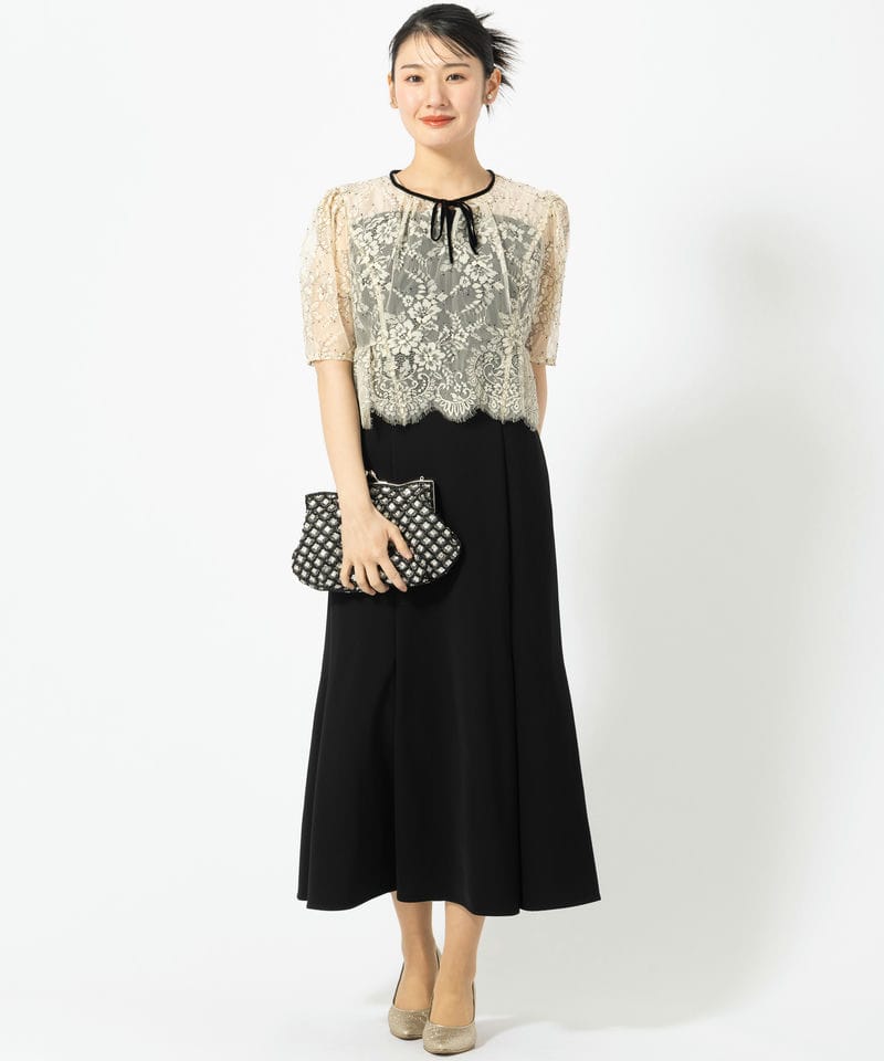 CELFORD セルフォード レースブラウスセットマーメイドドレス ブラック