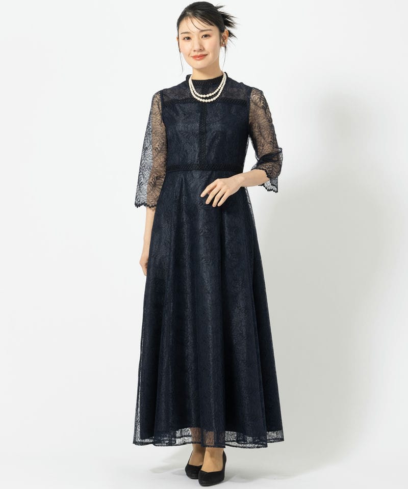 form forma 【マザーズドレス】フォルムフォルマ リーフレースロング