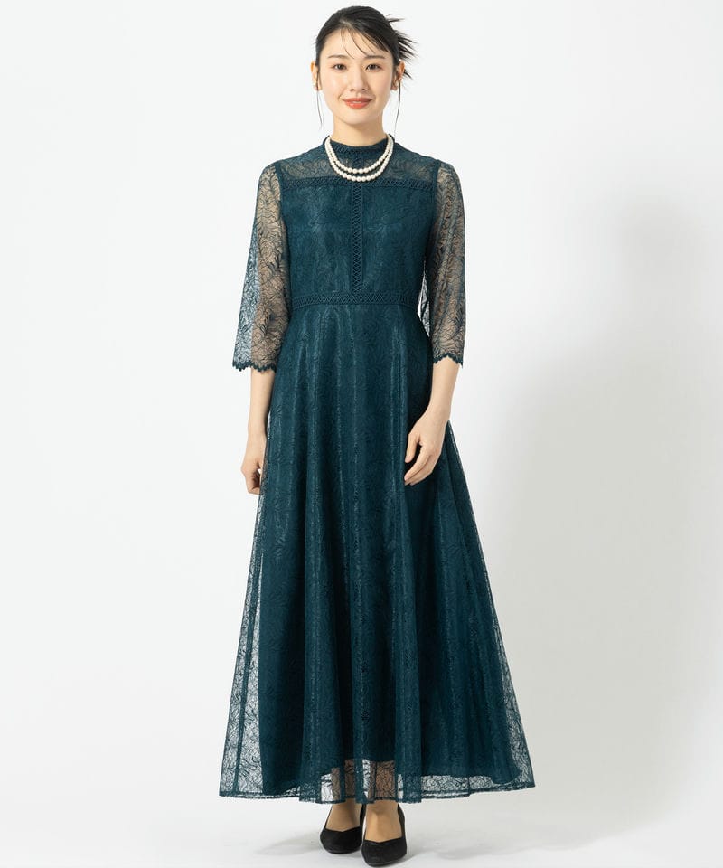 form forma 【マザーズドレス】フォルムフォルマ リーフレースロング