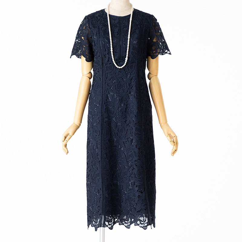 JILL STUART ジルスチュアート ヴェラレースドレス ネイビー系 | 結婚