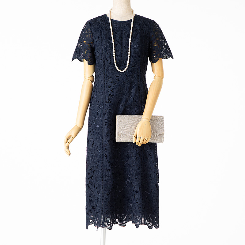 JILL STUART ジルスチュアート ヴェラレースドレス ネイビー系 | 結婚