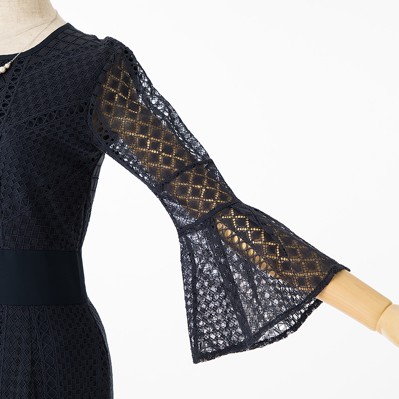 LAGUNAMOON ラグナムーン LADYダイヤレースドレス ネイビー系 | 結婚式