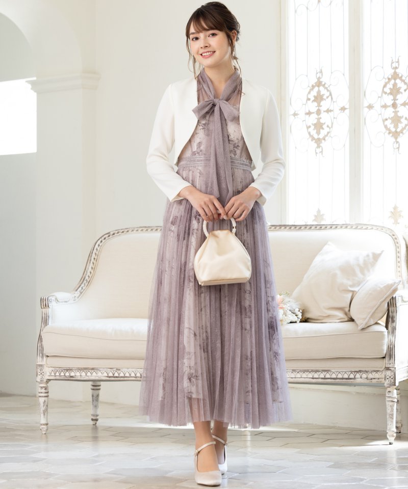 FRAY I.D フレイアイディー フラワーレイヤードドレス その他 x ピンク