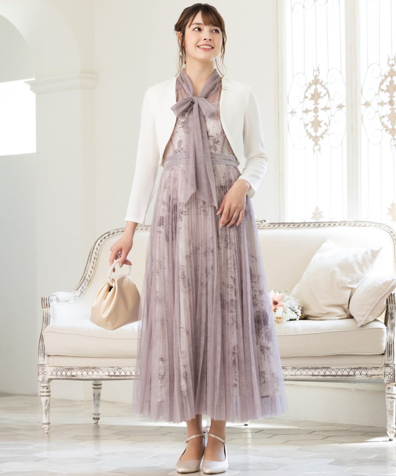 FRAY I.D フレイアイディー フラワーレイヤードドレス その他 x ピンク