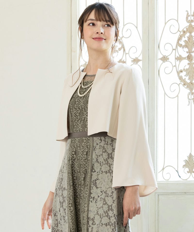 Dellise Noir デリセノアール ローズシフォンボレロ ブラック系 | 結婚