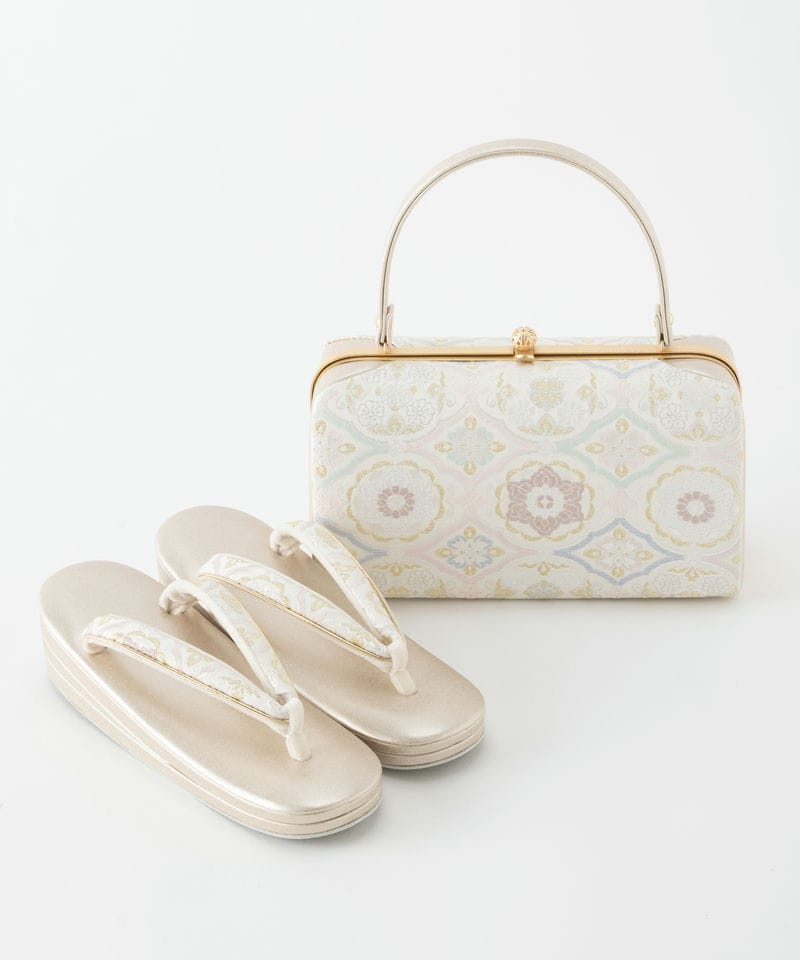 Select Shop 【バッグ・草履セット】天平煌彩文 その他 x ホワイト系 x
