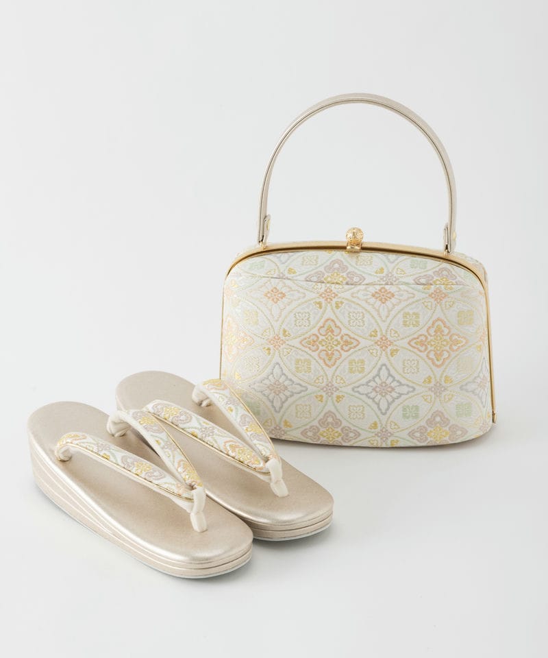 Select Shop 【バッグ・草履セット】天平煌彩文 その他 x ホワイト系 x