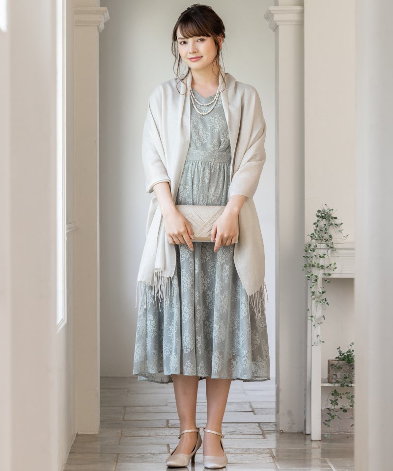 Aimer エメ フラワーブーケレースドレス グリーン系 | 結婚式
