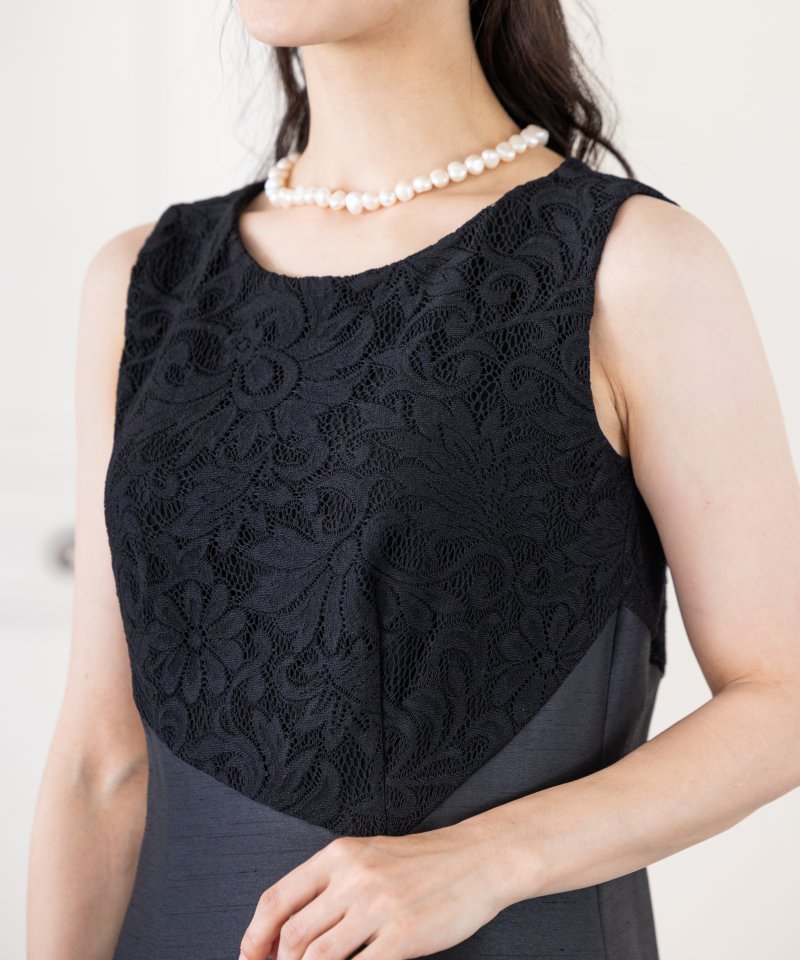 Select Shop 【マザーズドレス】レースシャンタンセットアップドレス Select Shop 【マザーズドレス】レースシャンタンセットアップドレス