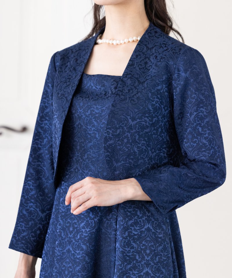 Select Shop 【マザーズドレスセット】クラシックジャガードドレス Select Shop 【マザーズドレスセット】クラシックジャガードドレス