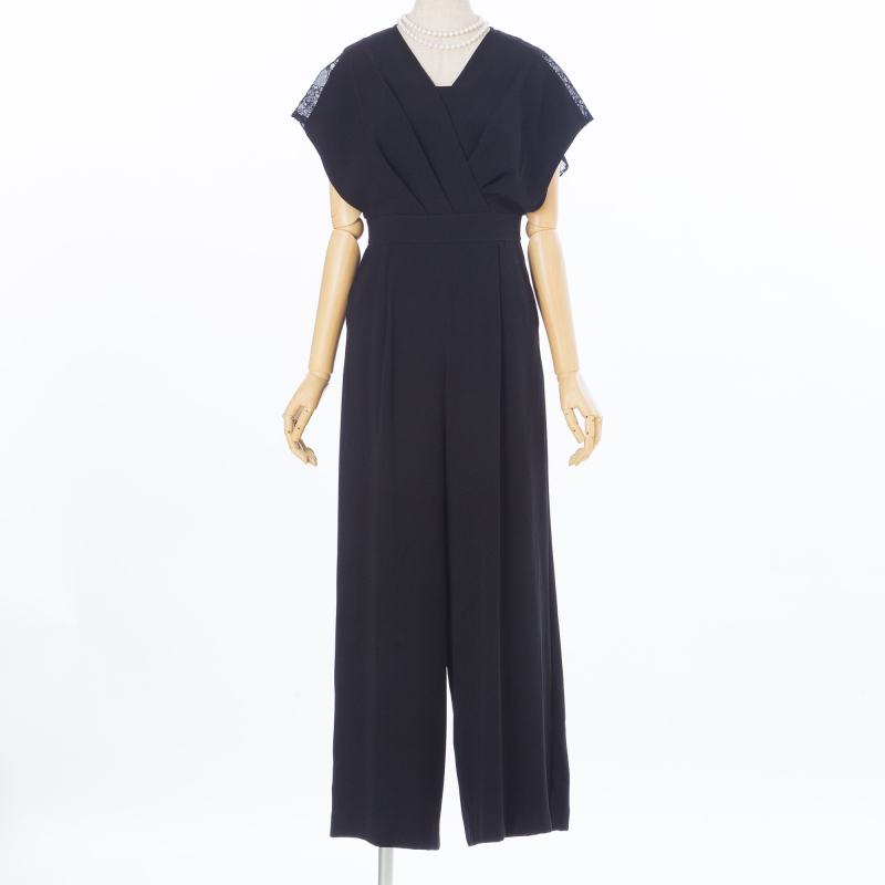 GRACE CONTINENTAL グレースコンチネンタル フリルワイドサロペット