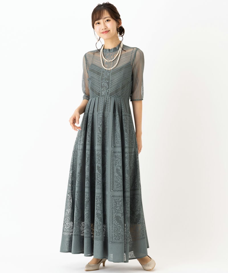 FRAY I.D フレイアイディー オーナメントラインパネルドレス その他 x