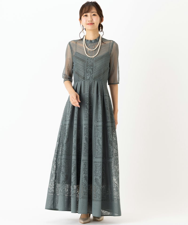 FRAY I.D フレイアイディー オーナメントラインパネルドレス その他 x