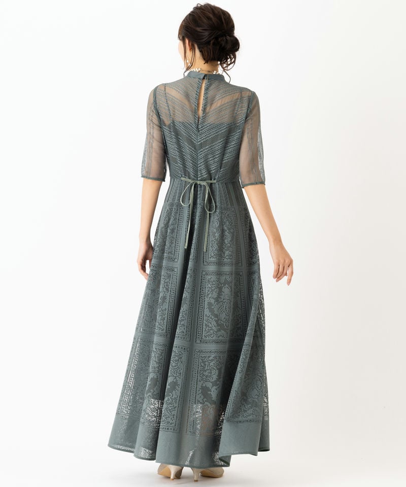 FRAY I.D フレイアイディー オーナメントラインパネルドレス その他 x