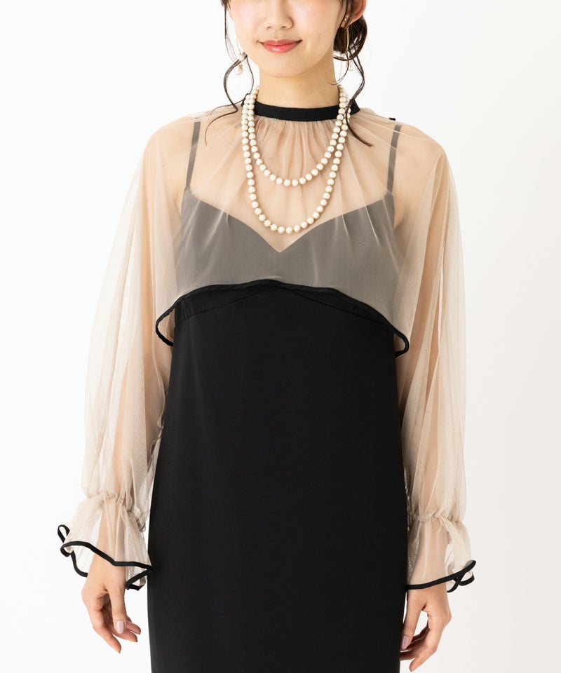 Ameri VINTAGE アメリヴィンテージ エアリーヴェールドレス ブラック系