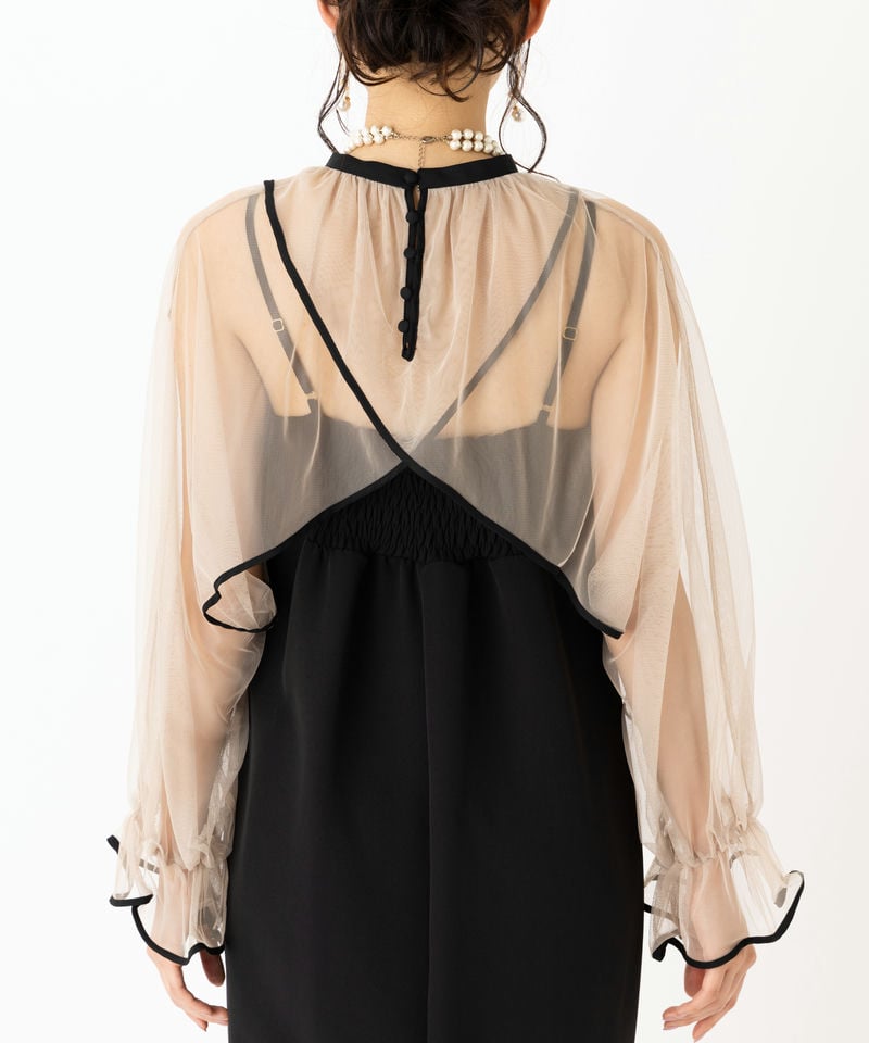 Ameri VINTAGE アメリヴィンテージ エアリーヴェールドレス ブラック系