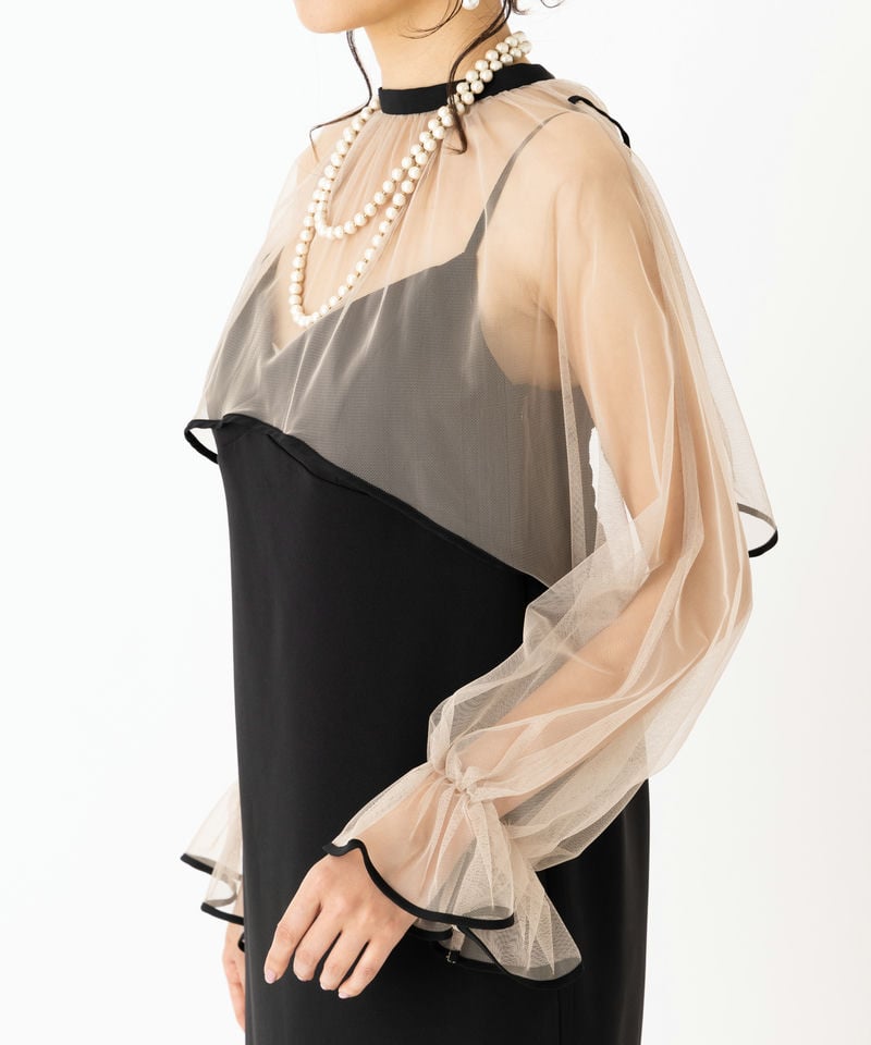 Ameri VINTAGE アメリヴィンテージ エアリーヴェールドレス ブラック系