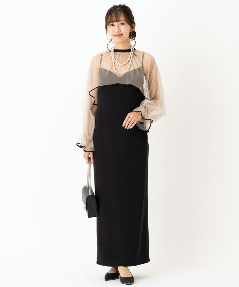 Ameri VINTAGE アメリヴィンテージ エアリーヴェールドレス ブラック系