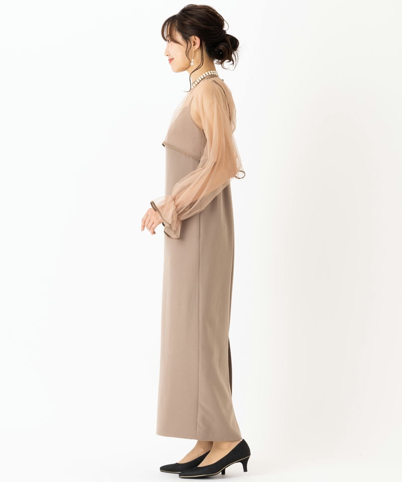 Ameri VINTAGE アメリヴィンテージ エアリーヴェールドレス ベージュ系