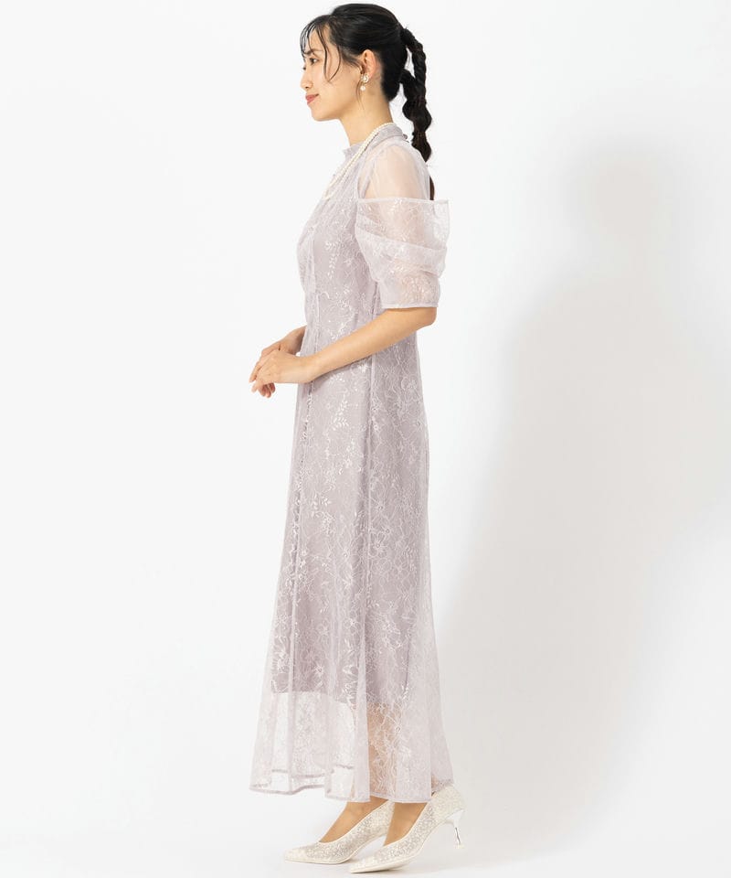 SNIDEL スナイデル アメスリスパンコールレースドレス ピンク系 | 結婚