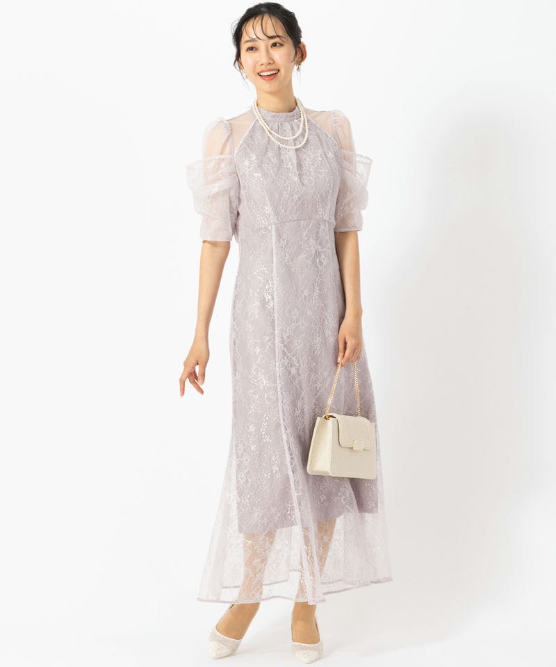 SNIDEL スナイデル アメスリスパンコールレースドレス ピンク系 | 結婚