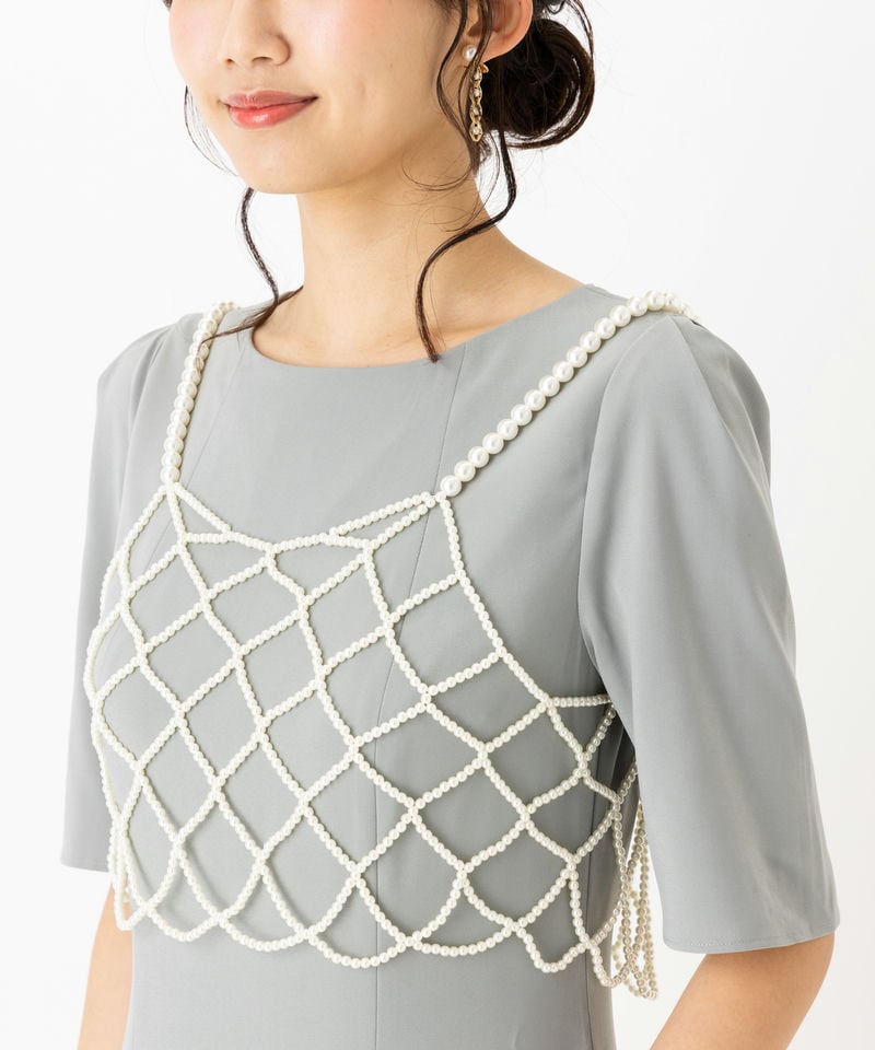 Ameri VINTAGE アメリヴィンテージ ランバスパールビスチェ ホワイト系