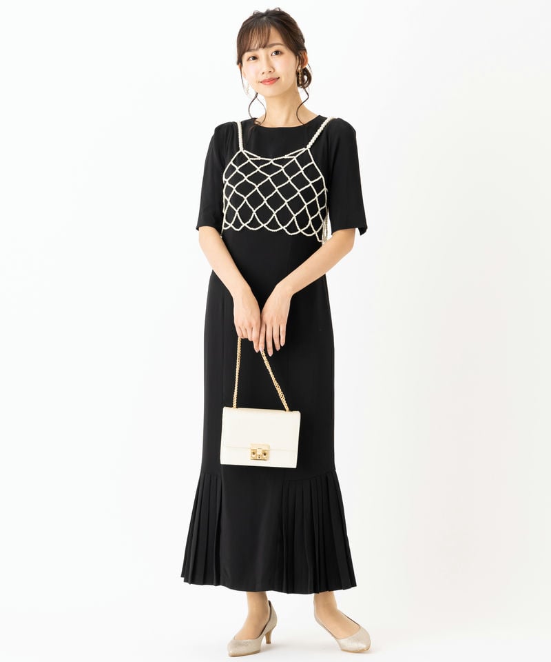 Ameri VINTAGE アメリヴィンテージ ランバスパールビスチェ ホワイト系