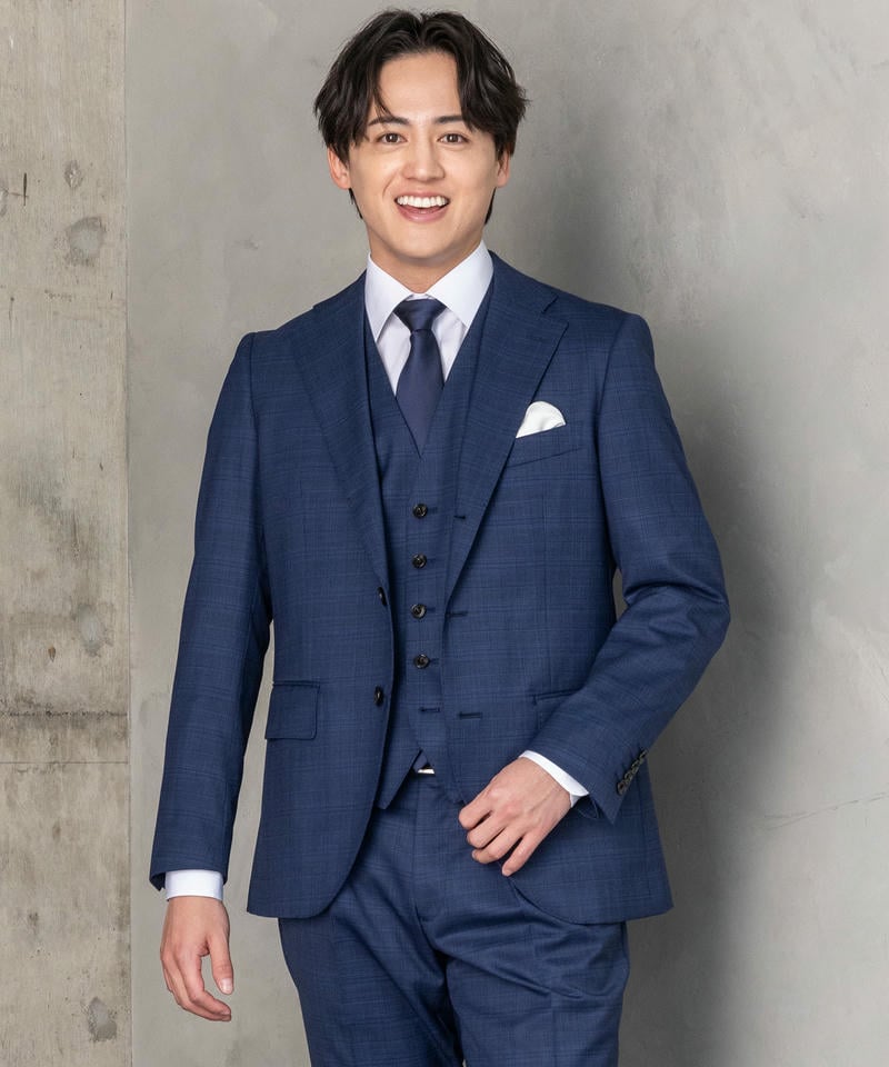 Select Shop [250211]グレンチェック・スリムスリーピーススーツ