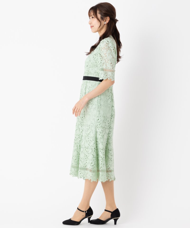 CELFORD セルフォード フラワーレースウエストマークドレス その他 x