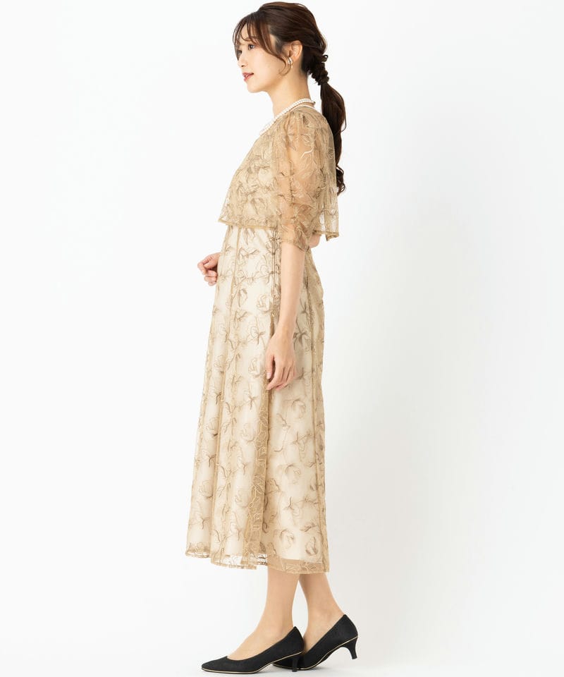 Select Shop 【ドレス2点SET】エンブロイダリーボレロセットドレス