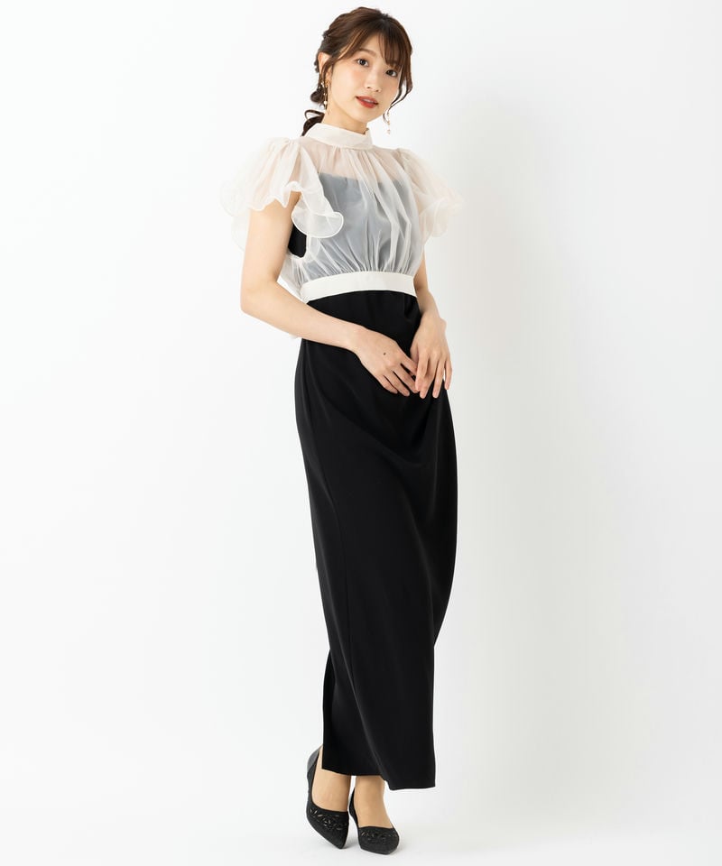 SNIDEL スナイデル ボレロレイヤードドレス その他 x ブラック系 x