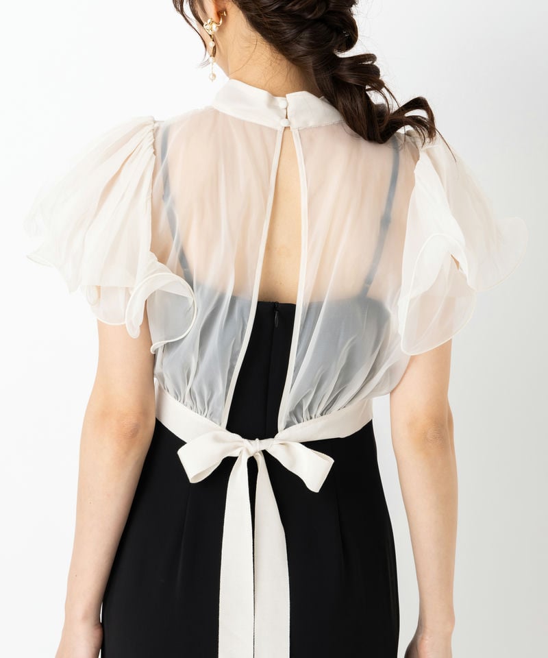 SNIDEL スナイデル ボレロレイヤードドレス その他 x ブラック系 x