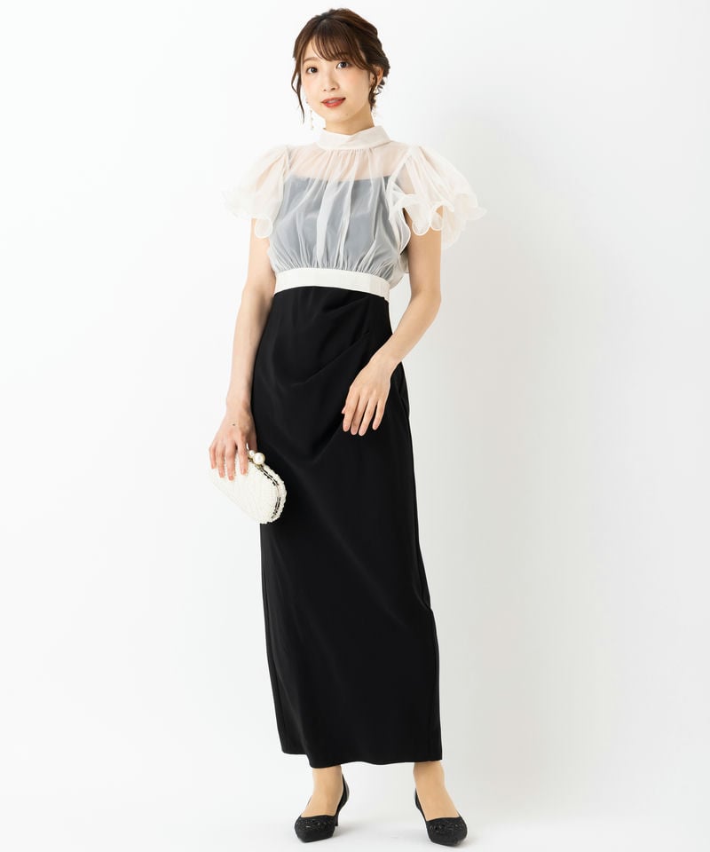 SNIDEL スナイデル ボレロレイヤードドレス その他 x ブラック系 x