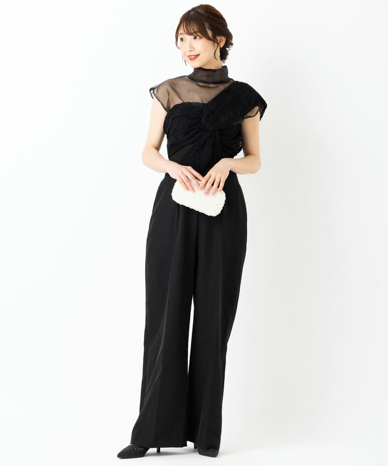 LAGUNAMOON ラグナムーン LADYエンブロイダリーツイストパンツドレス