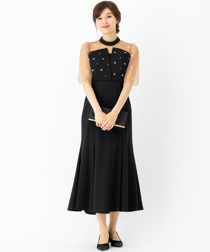 CELFORD セルフォード レースブラウスセットマーメイドドレス ブラック