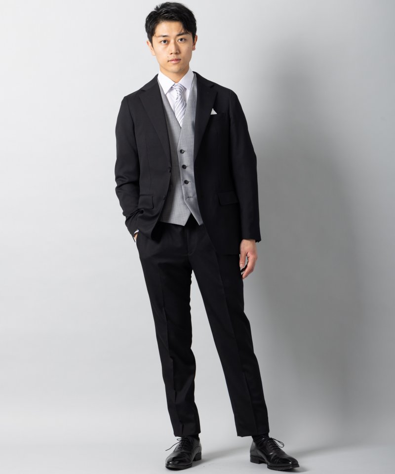 スーツセレクト SUIT SELECT スリーピース（4476） SUIT SELECT スーツセレクト 【7点セット】レギュラーフィットウール
