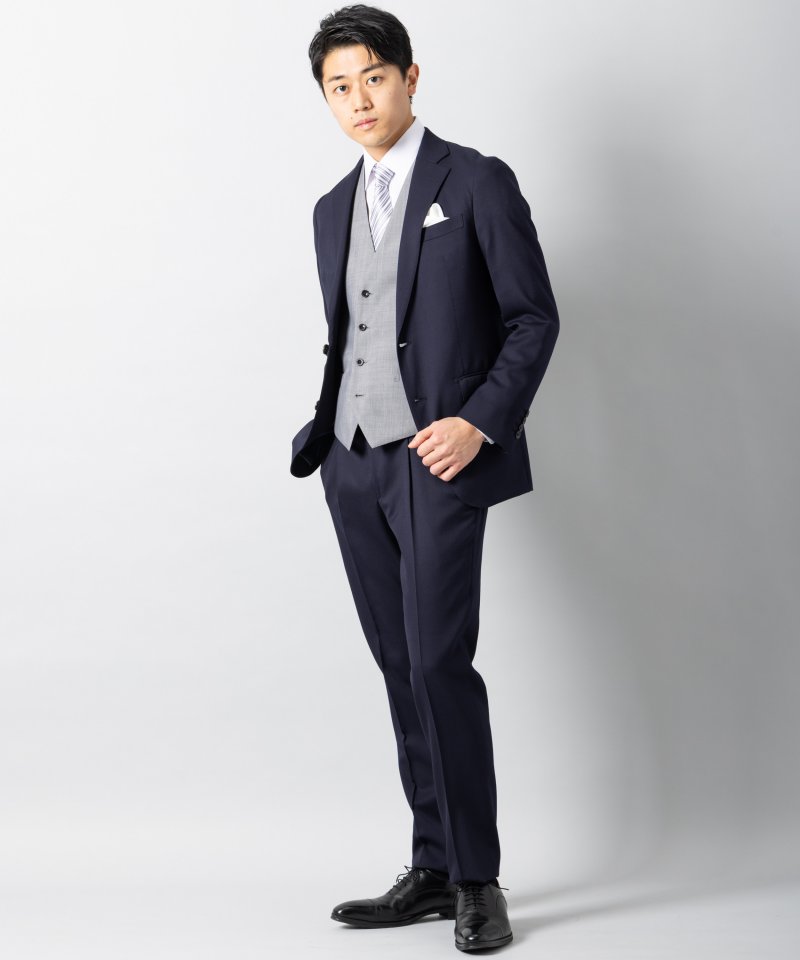 SUIT SELECT スーツセレクト 【7点セット】レギュラーフィットウール