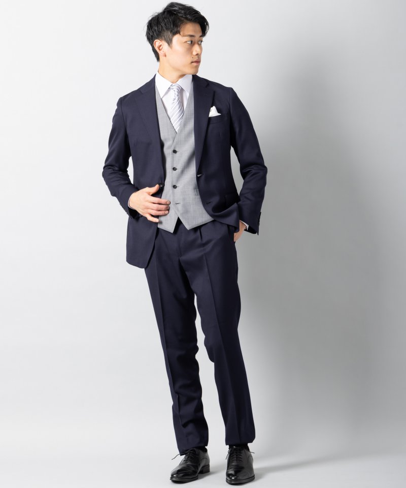 SUIT SELECT スーツセレクト 【7点セット】レギュラーフィットウール