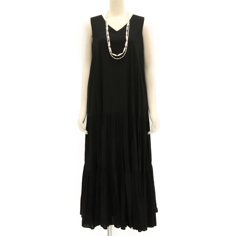 UNITED ARROWS ユナイテッドアローズ Vネックマキシワンピース