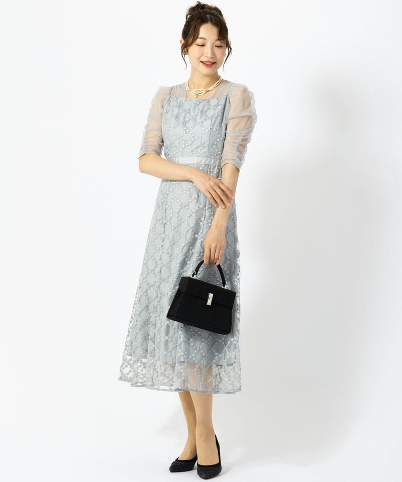 Dorry Doll ドリードール ダイヤフラワーレースドレス ブルー系 | 結婚