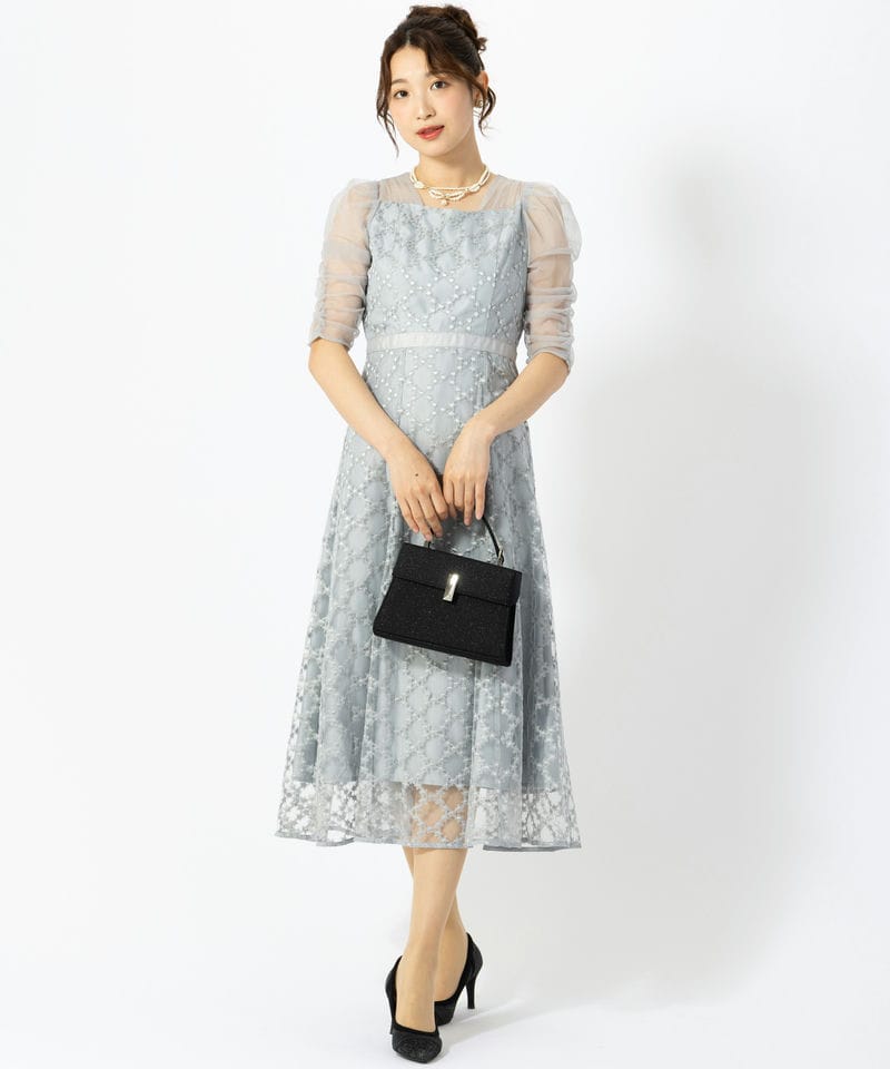 Dorry Doll ドリードール ダイヤフラワーレースドレス ブルー系 | 結婚